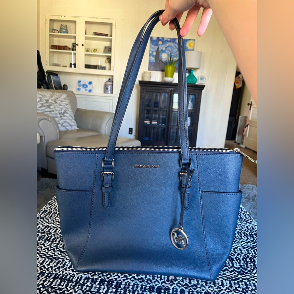 Micheal Kors Dark Blue Purse